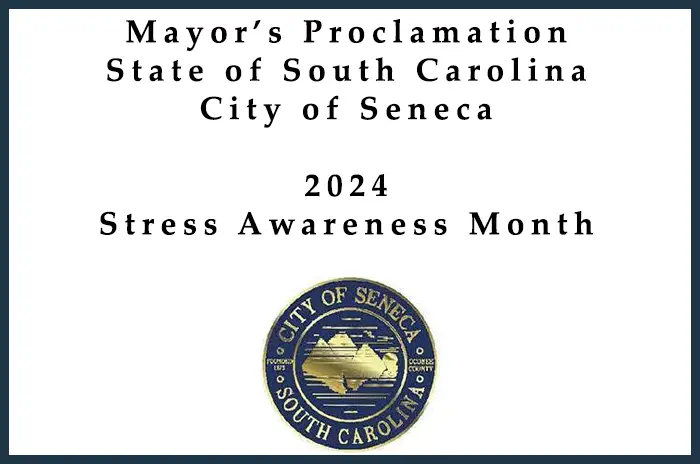 Mayor's Proclamation - Stress Awareness Month - 2024